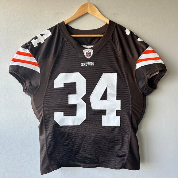 Reebok Nfl Other - Authentic Reebok Cleveland Browns 2007 Team-Issued NFL Jersey #34 Sz 48